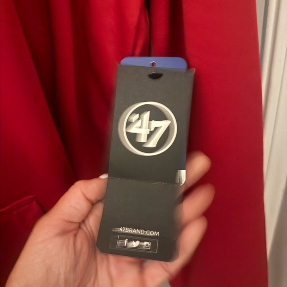 NWT Chicago Bulls Red Tech Fleece Hoodie – Size 2X (’47 Brand) - Picture 3 of 5